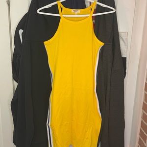 Mini dress, Slim fit, SHEIN, size: M, yellow